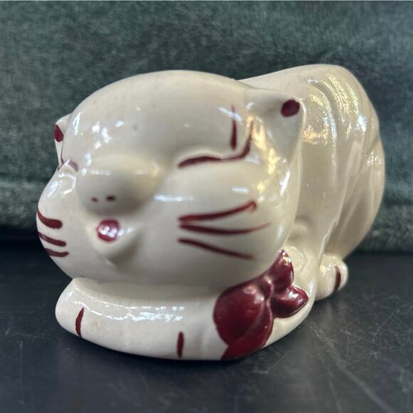 c1940s Shawnee Pottery "Puss 'n Boots" Cat Sugar Bowl - Picture 4 of 9